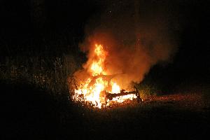 Bild: Ein Passant meldete den brennenden Roller der Feuerwehr