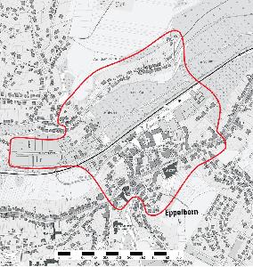 Bild: Sperrbereich während der Entschärfungsmaßnahmen