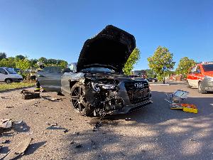 Bild: Verkehrsunfall am Bahnhof in Eppelborn