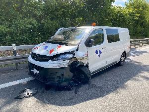 Bild: Einsatz auf der Autobahn A1 in Fahrtrichtung Trier