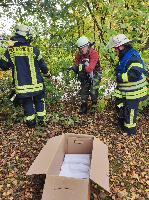 Bild: Verletzter Wildvogel aus Schlossweiher gerettet