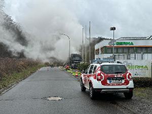 Bild: Heissbrandausbildung im Brandcontainer
