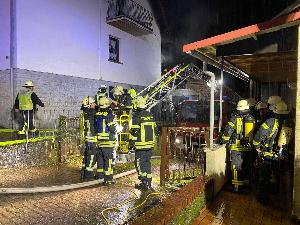 Bild: Brand eines Terrassenanbaus &amp;amp;quot;Auf Der Hohl&amp;amp;quot;