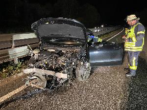 Bild: Verkehrsunfall auf der Autobahn A1 in Fahrtrichtung Trier