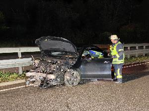 Bild: Verkehrsunfall auf der Autobahn A1 in Fahrtrichtung Trier