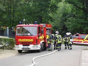 Bild: Archivfoto: Feuerwehr&amp;uuml;bung am Haus Hubwald im Jahr 2014